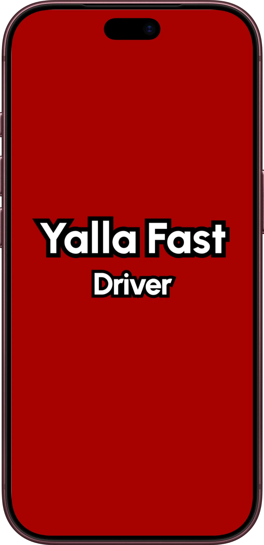Yalla Fast Driver app launch screen